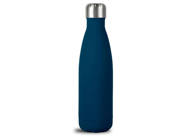 Blau Sagaform Nils 500ml Gummierte Stahlflasche, modern & sicher TK Gruppe® Grosshandel 