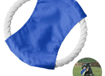 Blau-Weiße Hunde-Wurfscheibe – Robust & Flugstabil für Spiel & Training TK Gruppe® Grosshandel 