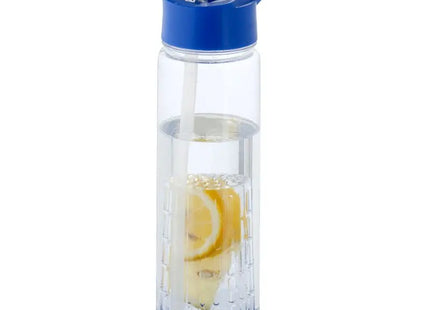 Tutti frutti Tritan™ Infuser Sportflasche 740ml - Transparent/Blau für fruchtigen Genuss TK Gruppe® Grosshandel 