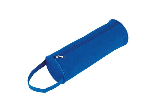 Blau gefärbte runde Stiftetasche SCHOOL - Ideales Zubehör für die Organisation von Schreibutensilien TK Gruppe® Grosshandel 