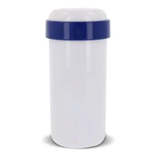Trinkbecher Fresh 360 ml - Weiß/Blau, Moderner Kunststoffbecher für kalte und heiße Getränke TK Gruppe® Grosshandel 