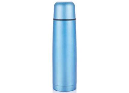 Blaue Mono Isolierflasche, schlichtes Design für Alltag TK Gruppe® Grosshandel 