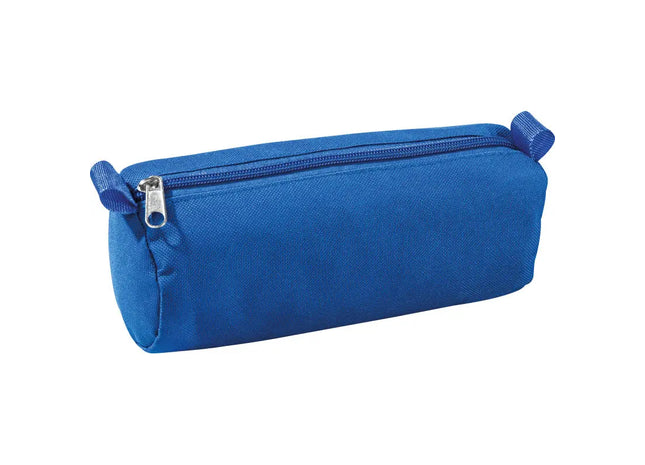 Blaue Schlamperrolle aus strapazierfähigem 600D Polyester - Ideales Aufbewahrungsetui für Schreibutensilien TK Gruppe® Grosshandel 