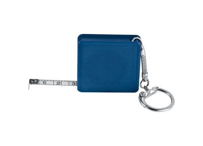 Blauer Aberdeen Bandmaß-Schlüsselanhänger - Kompakt & Präzise Messhilfe TK Gruppe® Grosshandel 