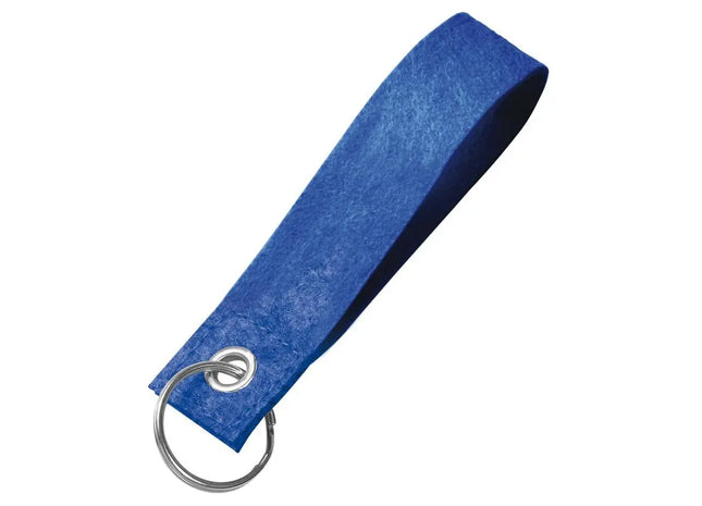 Blauer Filz-Schlüsselband Strap, Leicht & Strapazierfähig TK Gruppe® Grosshandel 