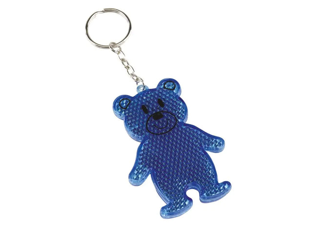 Blauer TEDDY Reflektierender Schlüsselanhänger – Sicher & Niedlich TK Gruppe® Grosshandel 