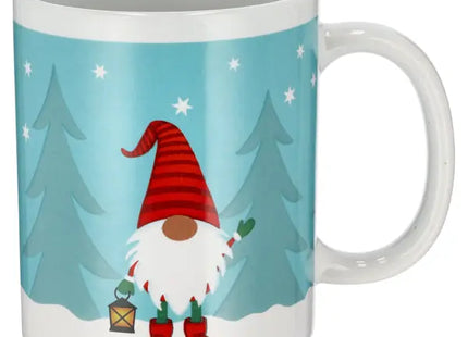 Blauer Wichtel-Becher, 9,5cm Hoch, Verspielter Kaffeepott TK Gruppe® Grosshandel 