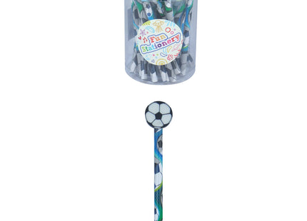 Bleistift mit Radiergummi-Fußball-Thema, Premium-Qualität, Kinder-Schreibwaren TK Gruppe® Grosshandel 