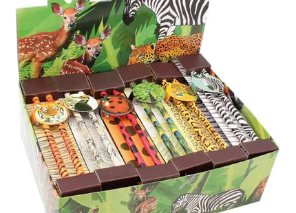 Bleistifte mit Tiermotiven 17cm, 2er Set in verschiedener Auswahl - Attraktive Display TK Gruppe® Grosshandel 