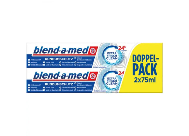 Blend-a-med Zahnpasta 2x75ml Extra Fresh – Kraftvolle Frische für den Alltag TK Gruppe® Grosshandel 