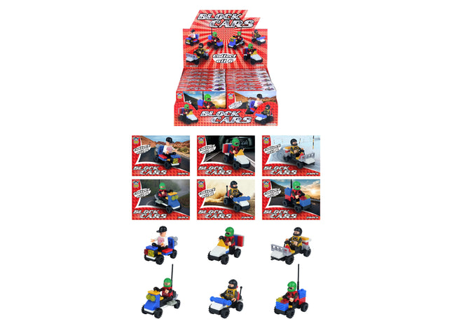 Blocks Auto-Baukasten Kit - 6Er Set, Verschiedene Modelle, Diy Montagespielzeug TK Gruppe® Grosshandel 