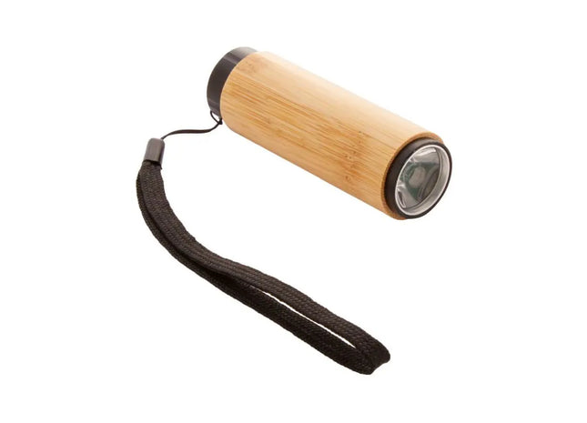 Bloomen Bambus-Taschenlampe - Natur, umweltfreundlich und stilvoll für vielseitige Anwendungen TK Gruppe® Grosshandel 