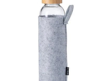 Blorek Wasserflasche mit Filzschutz, 500ml - Schick Dunkelgrau TK Gruppe® Grosshandel 