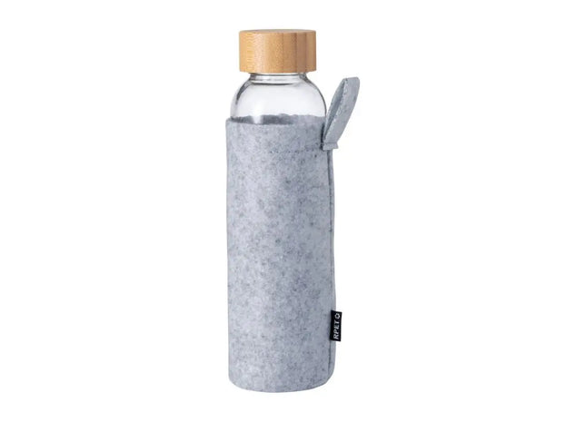 Blorek Wasserflasche mit Filzschutz, 500ml - Schick Dunkelgrau TK Gruppe® Grosshandel 