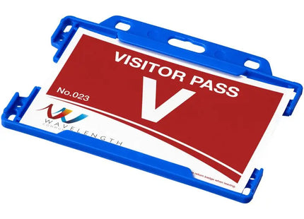 Blue Vega Plastic Card Holder - Durable, Lightweight, Versatile, and Stylish Card Organizer TK Gruppe® Grosshandel 