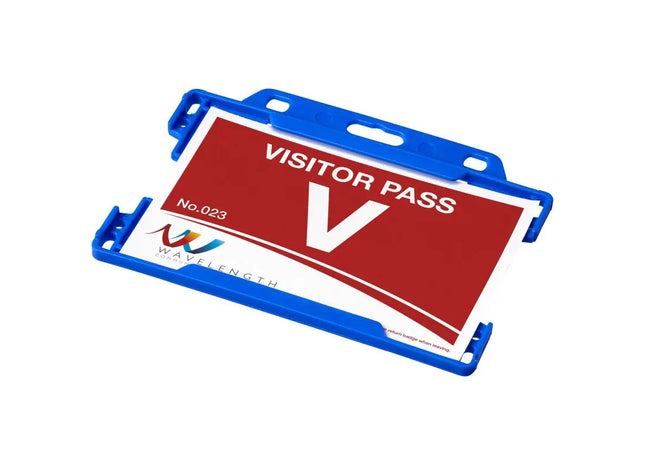 Blue Vega Plastic Card Holder - Durable, Lightweight, Versatile, and Stylish Card Organizer TK Gruppe® Grosshandel 