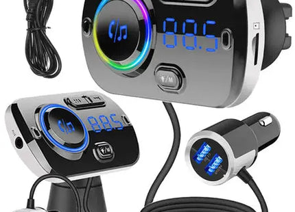 Bluetooth usb 5.0 multifunktionaler fm-transmitter 8in1