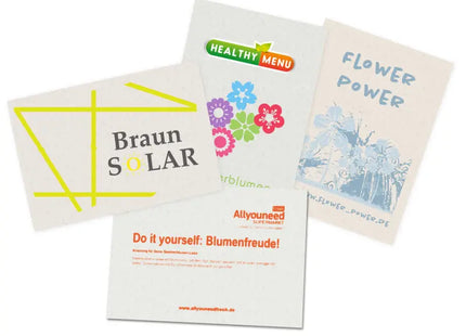 Blühende Postkarte aus Samenpapier DIN A6 – Senden Sie natürliche Grüße TK Gruppe® Grosshandel 