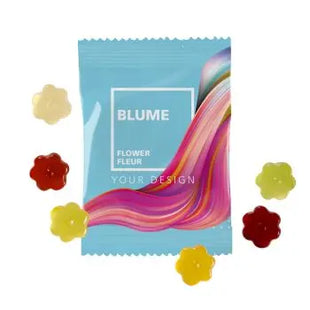Blumenförmige Fruchtgummi 10g Tüten - Farbenfroher Genuss TK Gruppe® Grosshandel 