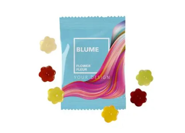 Blumenförmige Fruchtgummi 10g Tüten - Farbenfroher Genuss TK Gruppe® Grosshandel 
