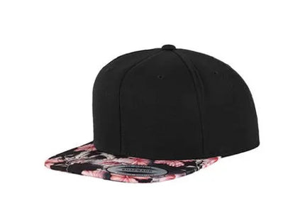 Blumenmuster Snapback Cap - Trendige Kopfbedeckung, Verstellbar TK Gruppe® Grosshandel 