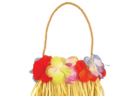 Blumentasche Hula, 13 x 15 cm - Farbenfrohe Handtasche mit Blumenmuster für Damen TK Gruppe® Grosshandel 