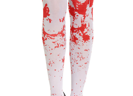 Blutige Weiße Halterlose Strümpfe - Halloween Kostüm Zubehör TK Gruppe® Grosshandel 