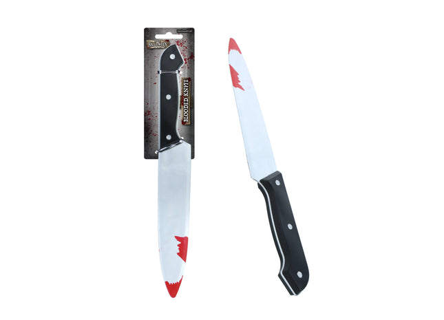 Blutiges Messer Waffe 31 cm – realistische Halloween-Requisit TK Gruppe® Grosshandel 
