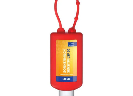 Body Label Intensive Sonnenmilch, 50ml, LSF 50, Empfindliche Haut, Rot TK Gruppe® Grosshandel 