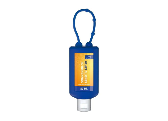 Body Label Sensitive Sonnencreme, 50 ml, LSF 50, Hautschutz, Blau TK Gruppe® Grosshandel 