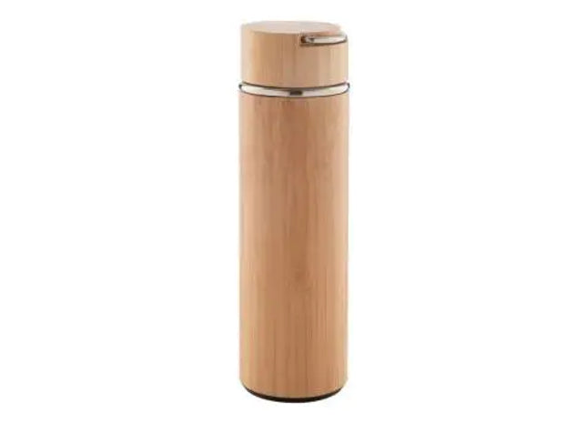 Bomboo Natur-Design Thermoflasche 450ml – Öko-Freundlich TK Gruppe® Grosshandel 