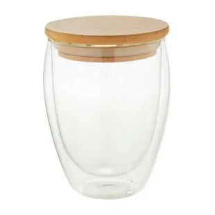 Bondina M Glas-Thermobecher, 330ml, Klar & Naturton TK Gruppe® Grosshandel 