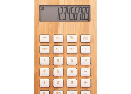 BooCalc Natur Bambus-Taschenrechner: Öko-Freundlich, Stilvoll & Praktisch TK Gruppe® Grosshandel 