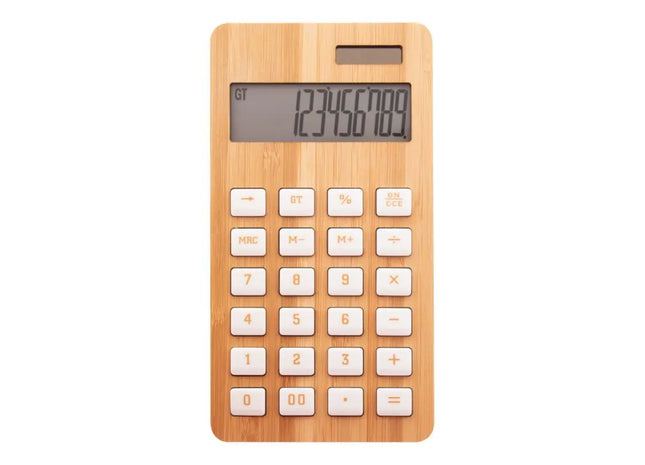 BooCalc Natur Bambus-Taschenrechner: Öko-Freundlich, Stilvoll & Praktisch TK Gruppe® Grosshandel 