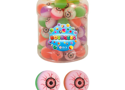Böser Blick Jet-Bälle 3,3 cm, 4 verschiedene Designs, Mystische Sprungbälle für Kinder und Sammler TK Gruppe® Grosshandel 