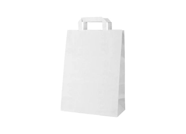 Boutique Papier-Einkaufstasche - Weiß Elegante und robuste Tragetasche TK Gruppe® Grosshandel 