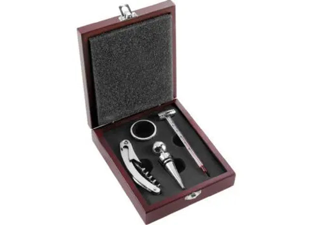 Brady Exklusives Weinset - Braun, Luxuriöses Wein-Zubehör für Kenner TK Gruppe® Grosshandel 