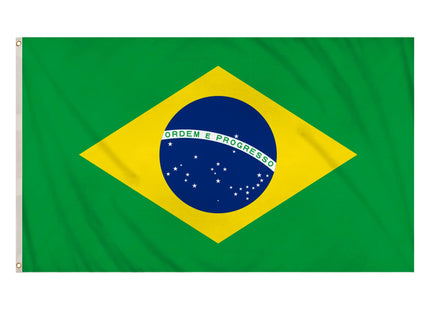Brasilianische Flagge, 5 x 3 Fuß, großes, langlebiges Nationalbanner für den Außenbereich von Brasilien TK Gruppe® Grosshandel 