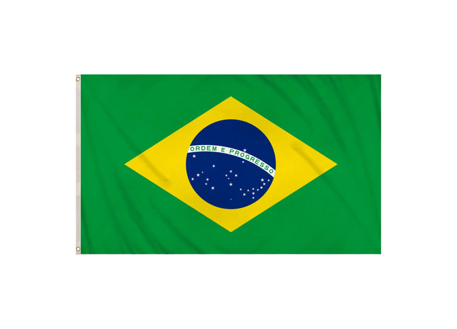 Brasilianische Flagge, 5 x 3 Fuß, großes, langlebiges Nationalbanner für den Außenbereich von Brasilien TK Gruppe® Grosshandel 