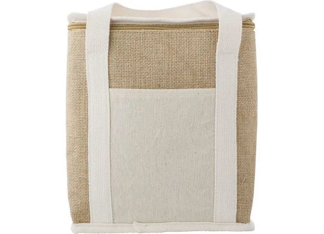 Braune Jute-Kühltasche Raveena: Nachhaltiges Kühlzubehör für Ausflüge und Picknicks TK Gruppe® Grosshandel 