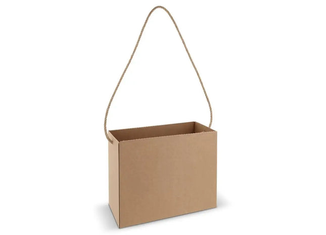 Braune Karton-Tasche 32x16x24cm – Stabil, umweltfreundlich, vielseitig einsetzbar TK Gruppe® Grosshandel 