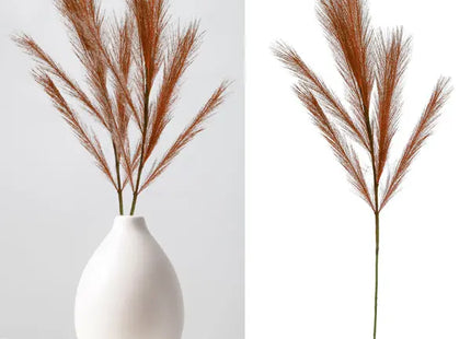 Braune Pampasgras Wedel, Dekoratives Design 1, Natürliche Getrocknete Stiele, ca. 95cm Länge TK Gruppe® Grosshandel 