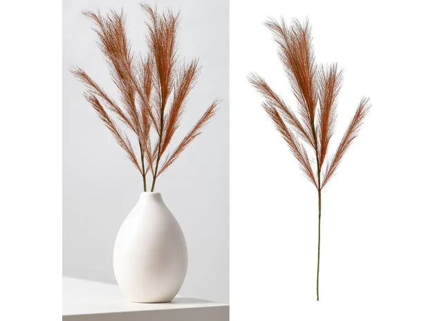 Braune Pampasgras Wedel, Dekoratives Design 1, Natürliche Getrocknete Stiele, ca. 95cm Länge TK Gruppe® Grosshandel 