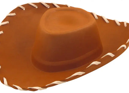 Brauner Eva Cowboy Hut für Kinder - Leichtes Western Kostümzubehör TK Gruppe® Grosshandel 