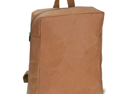 Brauner Rucksack aus Kraftpapier - Stilvoll und Robust für Alltag und Abenteuer TK Gruppe® Grosshandel 