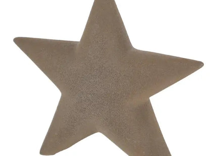 Brauner Sandstern, ca. 17x17cm - Dekorative Wanddekoration für ein rustikales Ambiente TK Gruppe® Grosshandel 