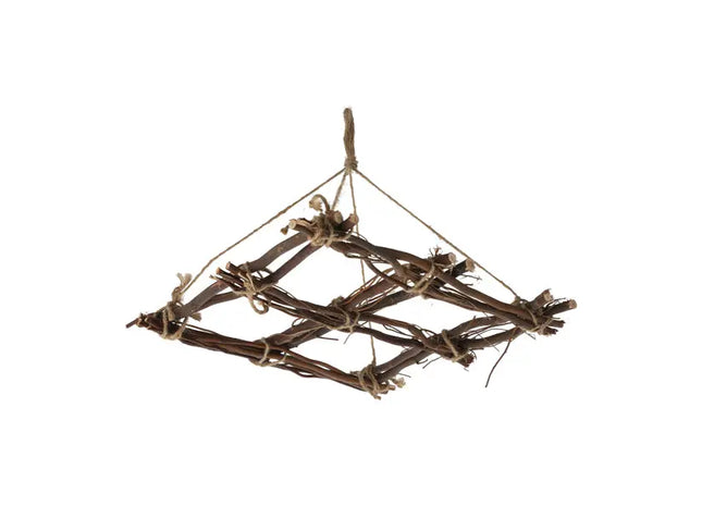 Brauner Wandhänger aus Zweigen, Dekorativ, 40x40 cm TK Gruppe® Grosshandel 