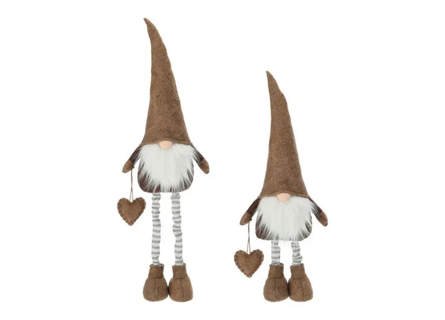 Brauner Wichtel Udo mit Teleskopbeinen, höhenverstellbar bis 80cm TK Gruppe® Grosshandel 