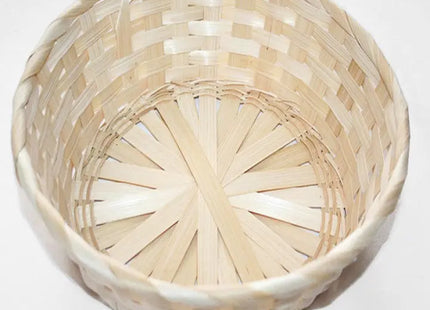 Breit Geflochtener Natur-Raffiakorb, 22.5x7cm - Stilvolle Aufbewahrung TK Gruppe® Grosshandel 
