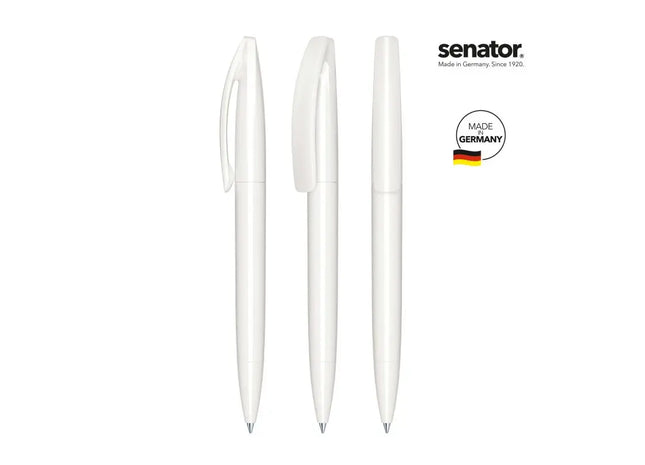 Bridge Polished Drehkugelschreiber - Weiß Stilvoller Stift für reibungsloses und komfortables Schreiben TK Gruppe® Grosshandel 